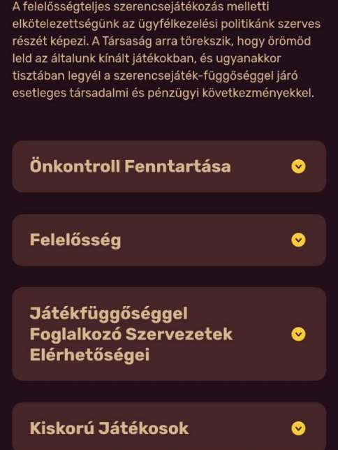 felelősségteljes szerencsejáték szabályai és funkciói